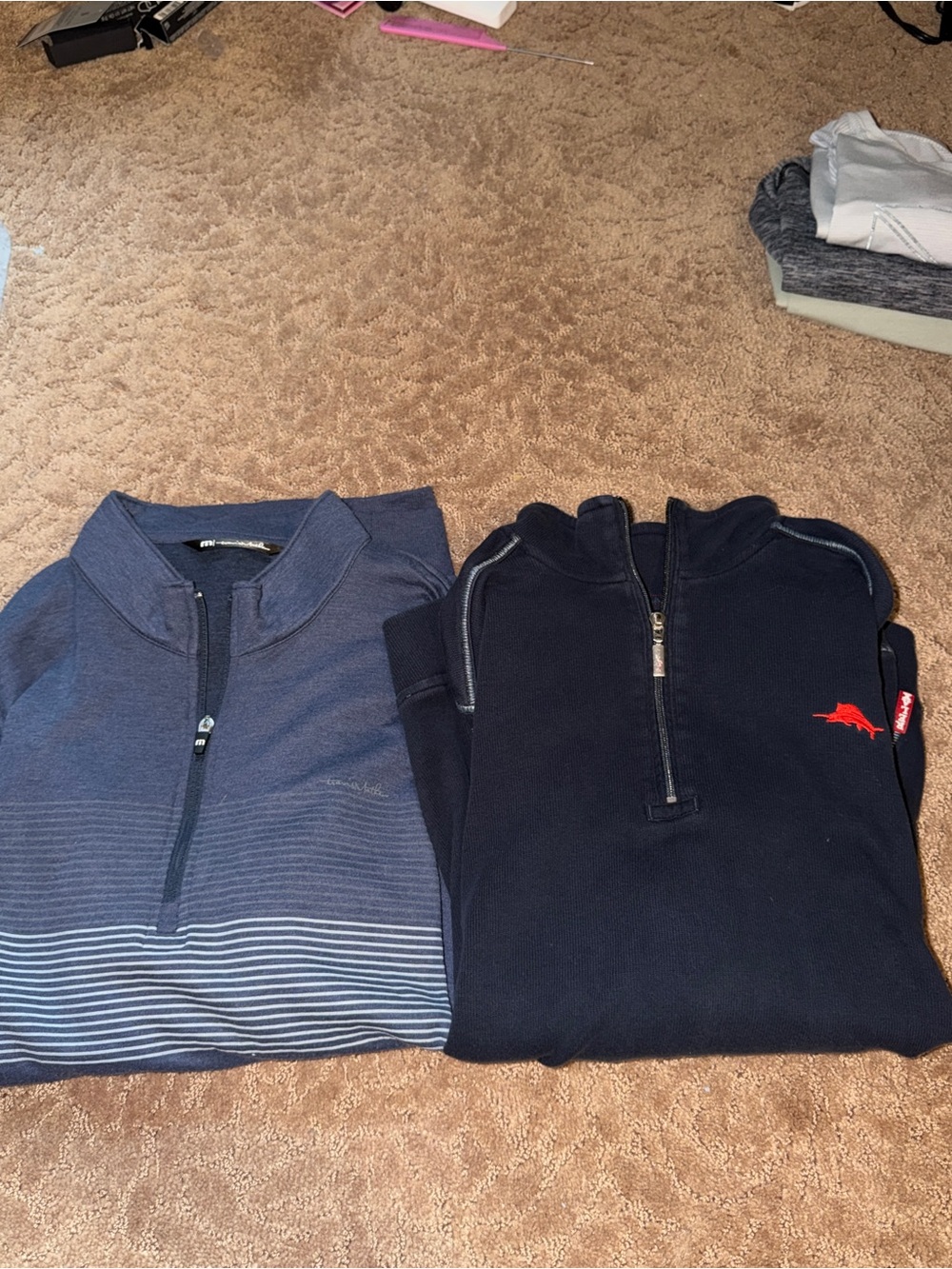 Travis Matthew, Tommy Bahama lot of 2 quarter zips